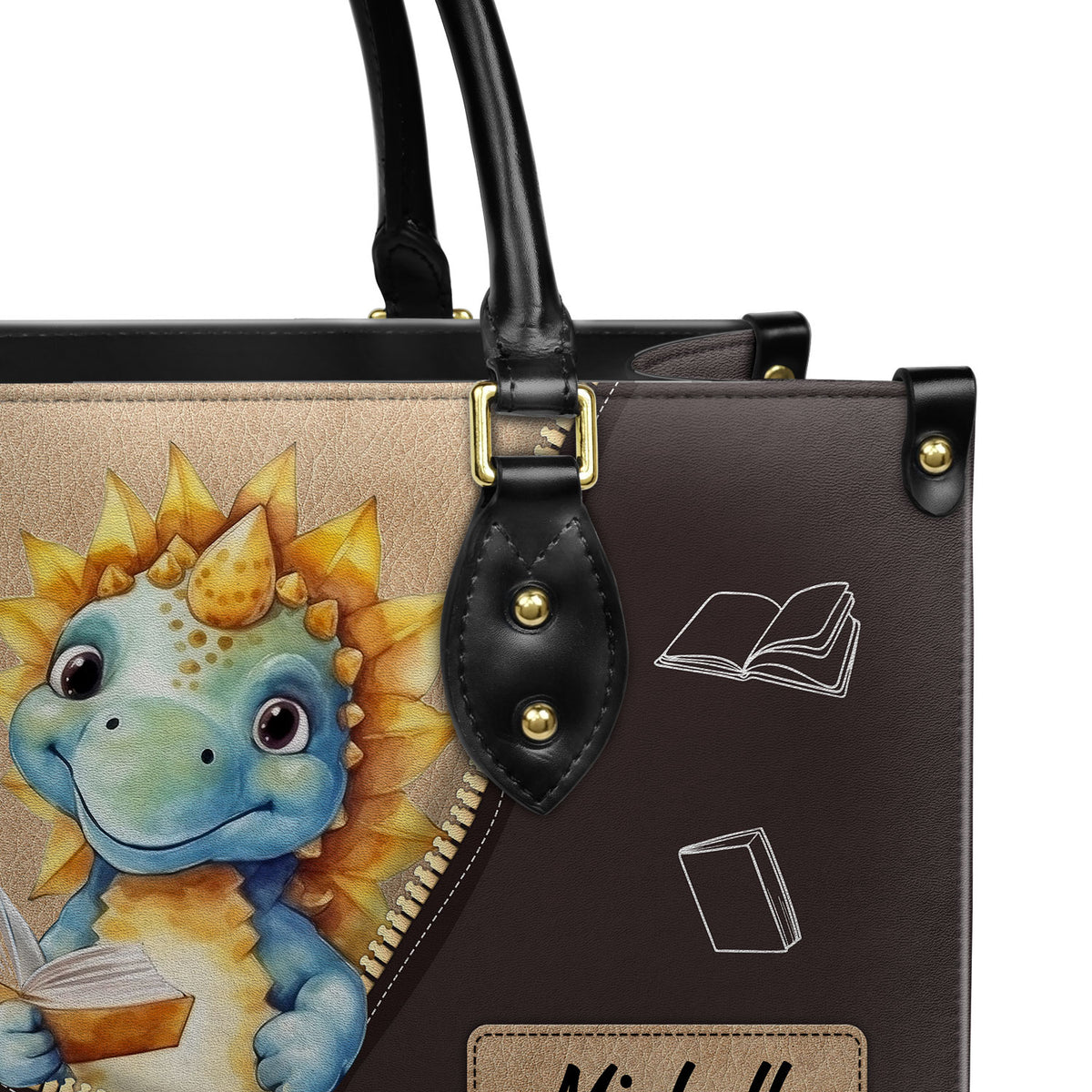 Reading Is My Favorite Sport HHRZ03080525NW Leather Bag