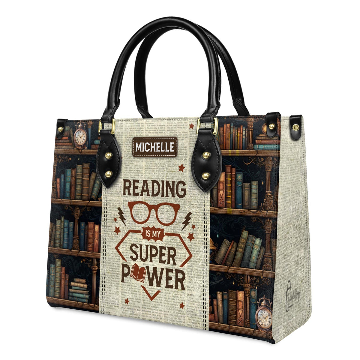 Reading Is My Superpower HTRZ20112276FL Leather Bag