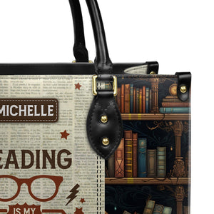 Reading Is My Superpower HTRZ20112276FL Leather Bag