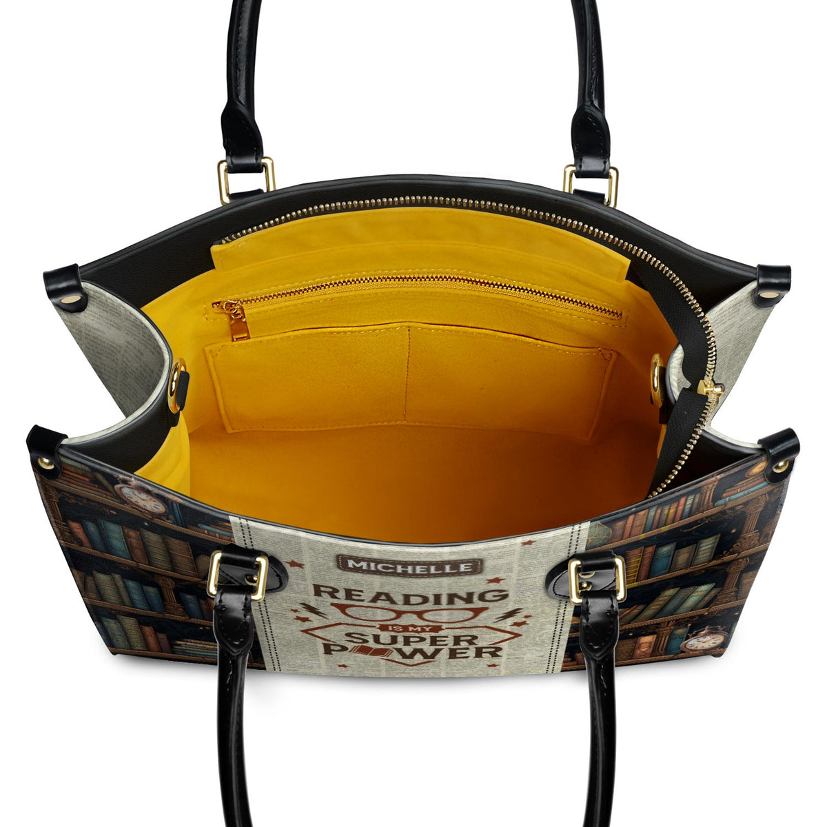 Reading Is My Superpower HTRZ20112276FL Leather Bag