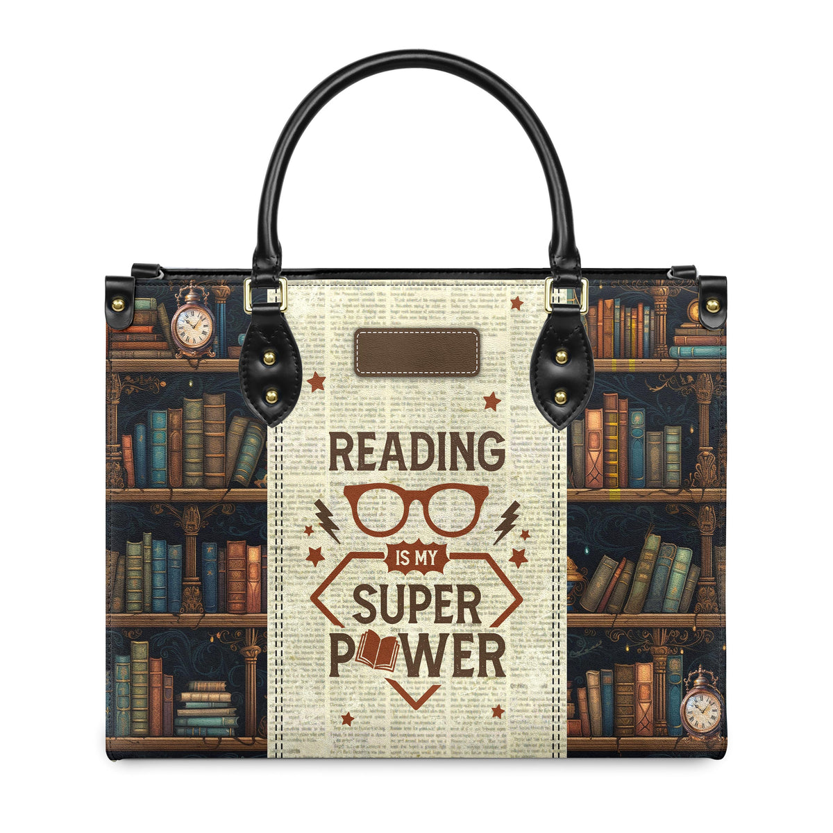 Reading Is My Superpower HTRZ20112276FL Leather Bag