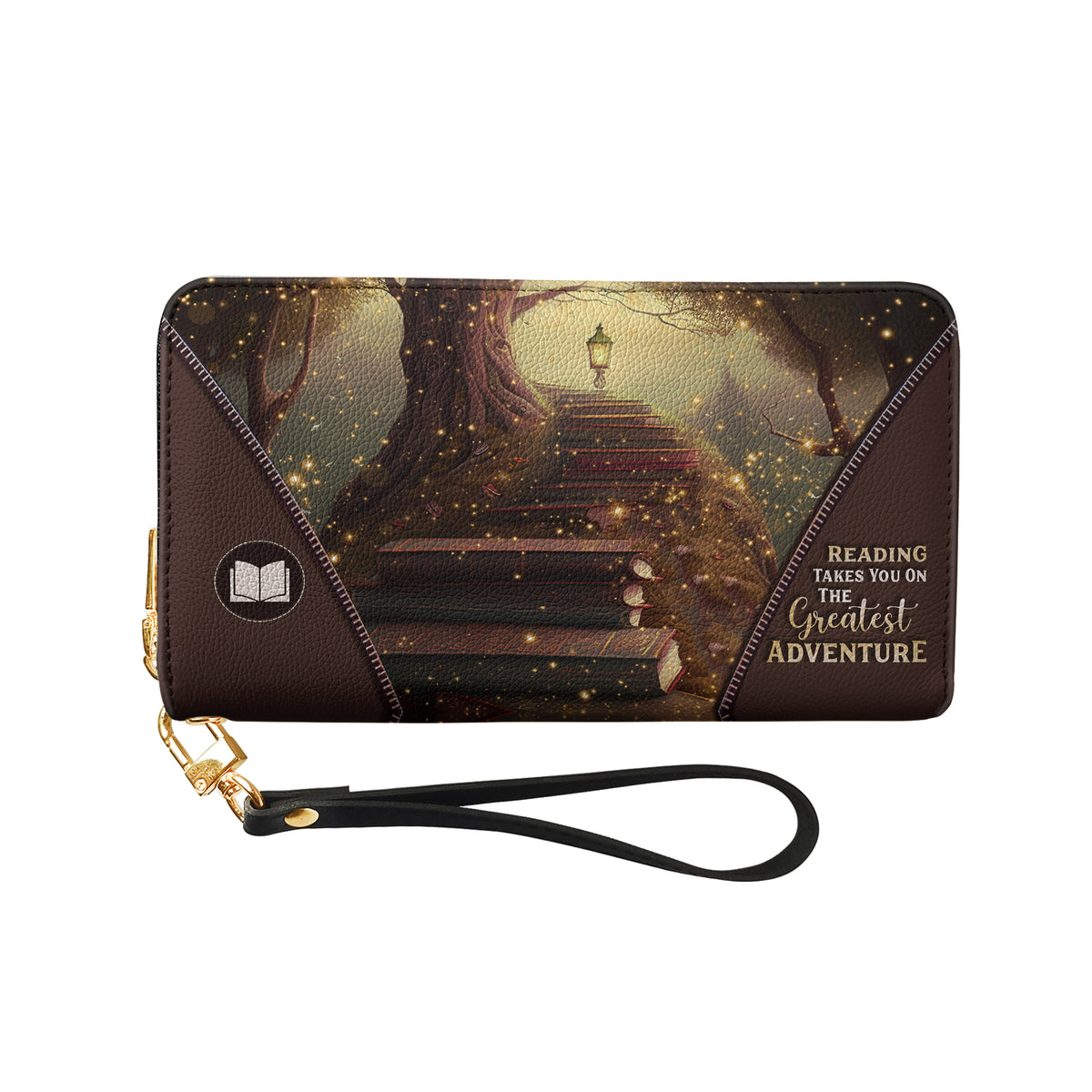 Reading Takes You On The Greatest Adventure HHRZ28117618JC Zip Around Leather Wallet