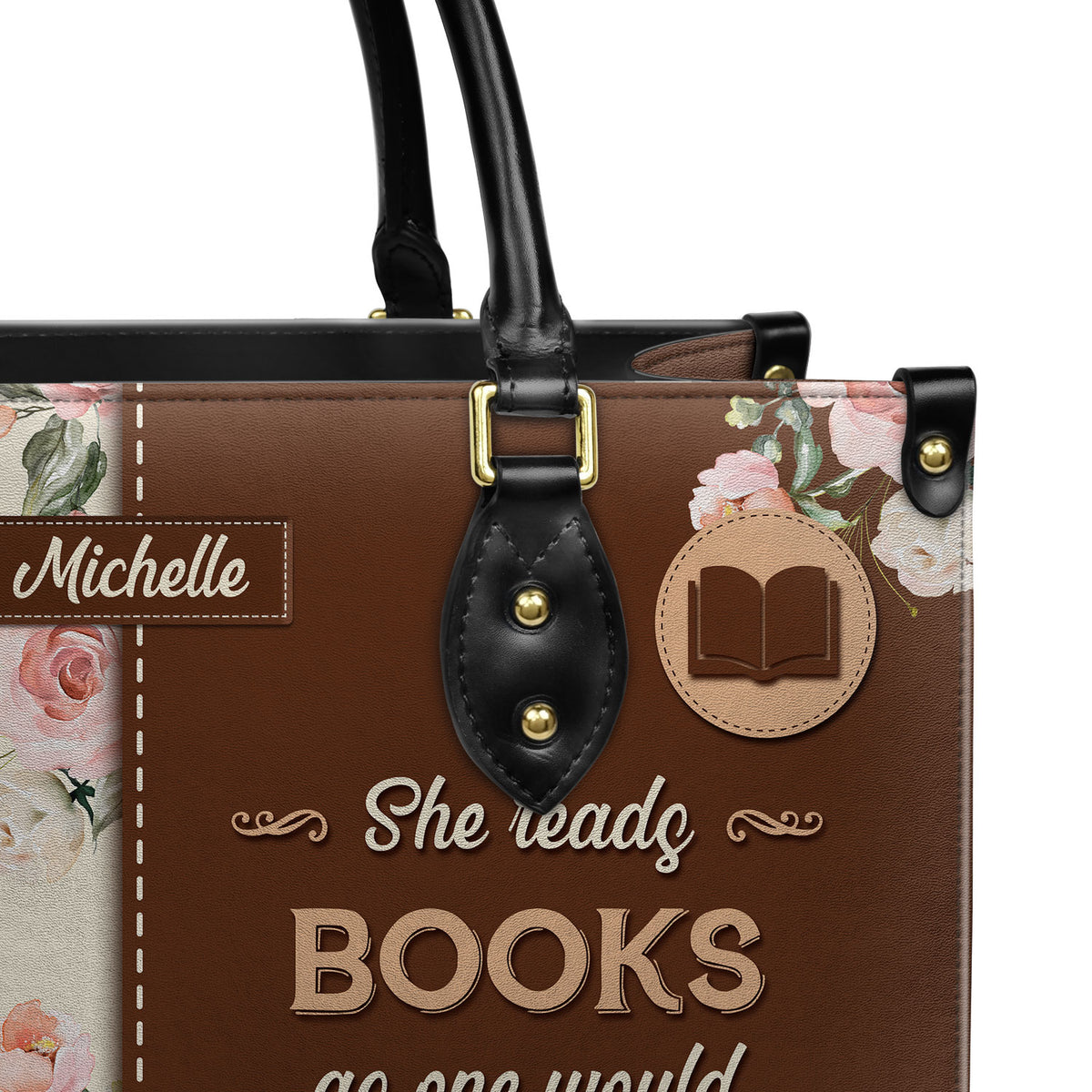 She Reads Books As One Would Breathe The Air To Fill Up And Live HHRZ03083765SS Leather Bag