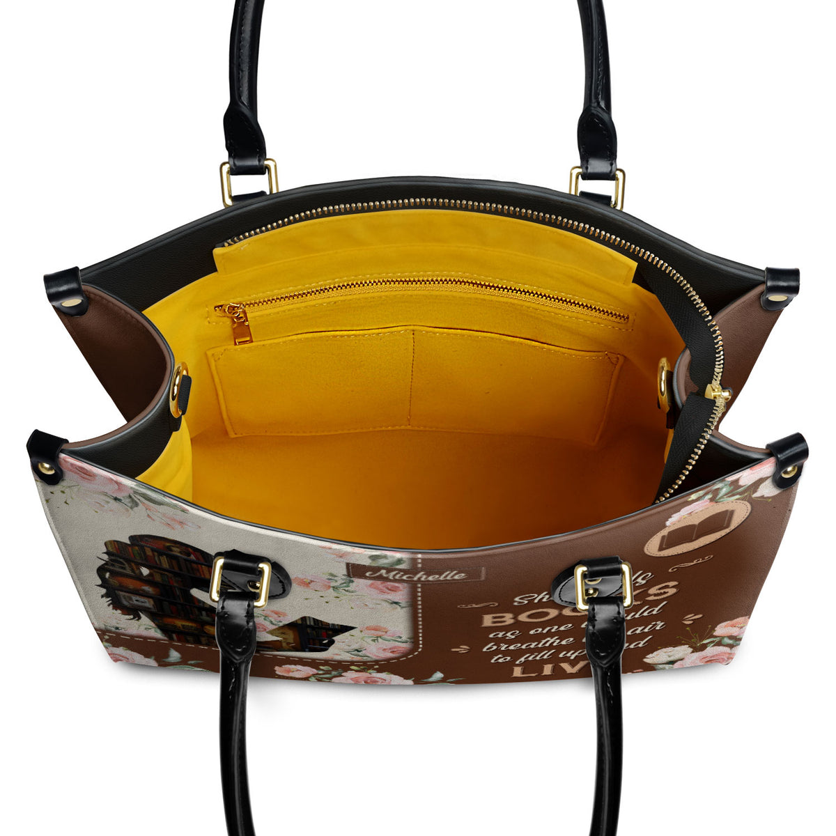 She Reads Books As One Would Breathe The Air To Fill Up And Live HHRZ03083765SS Leather Bag