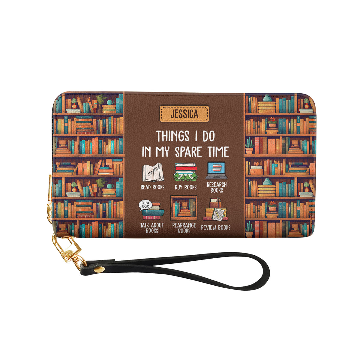 Things I Do In My Spare Time HHRZ17013665PG Zip Around Leather Wallet